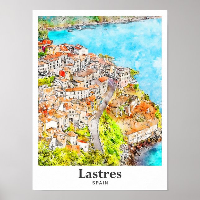 Poster Desenho da Mão d'água Viagem de Espanha de de Dupl (Frente)