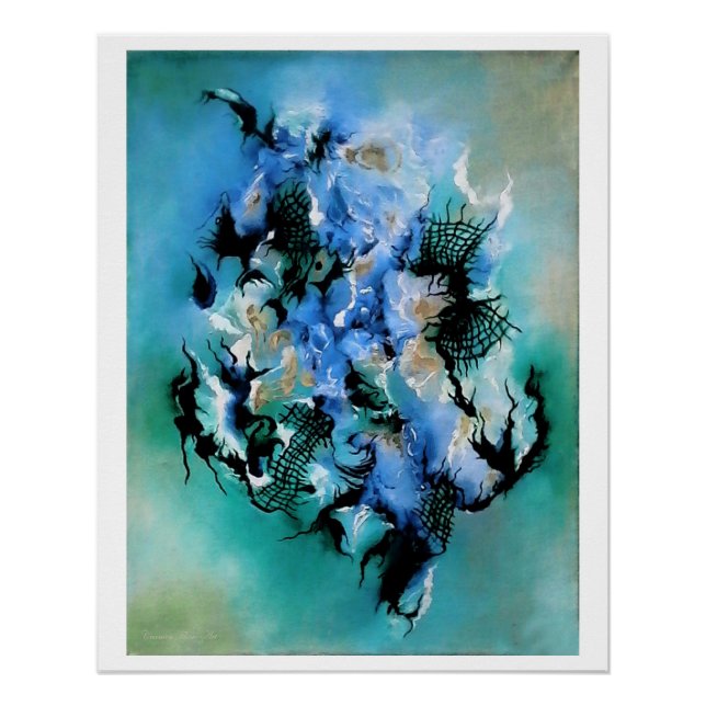 Pôster "Desenho da Meditação Emocional", Poster brilhante (Frente)