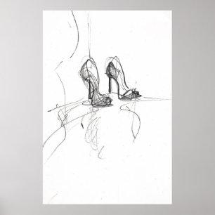 Poster Desenho da Moda de Alto Céu -