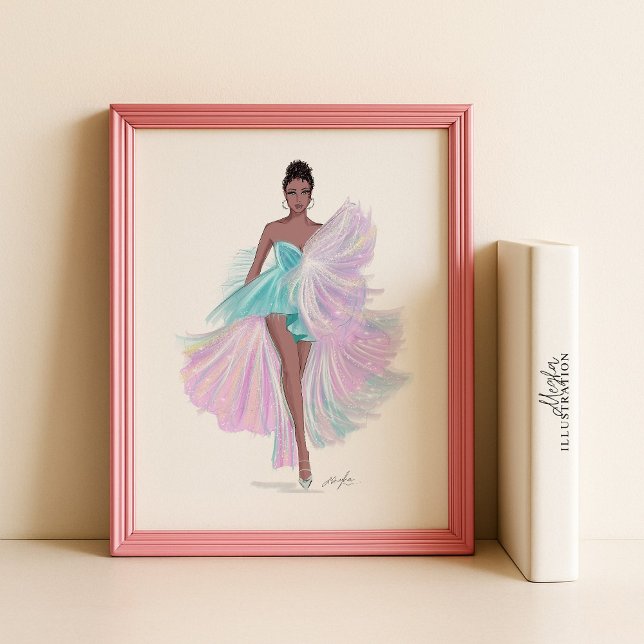 Poster desenho da moda, ilustração, (Criador carregado)