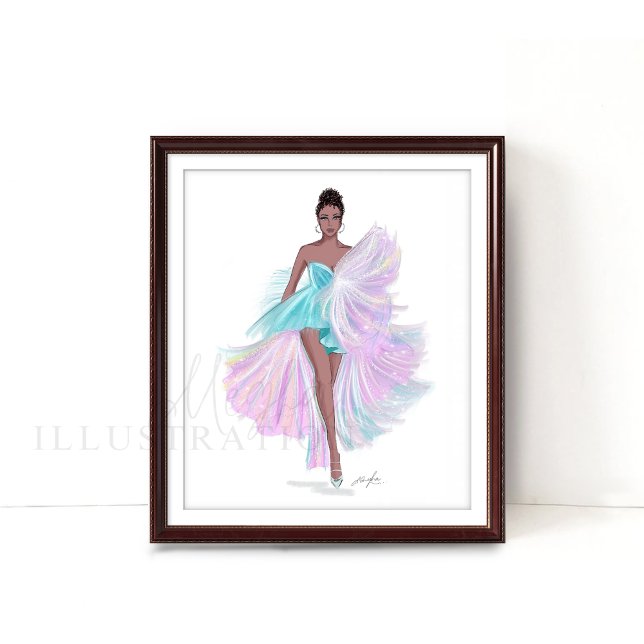 Poster desenho da moda, ilustração, (Criador carregado)