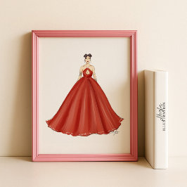 Poster desenho da moda, ilustração da moda,