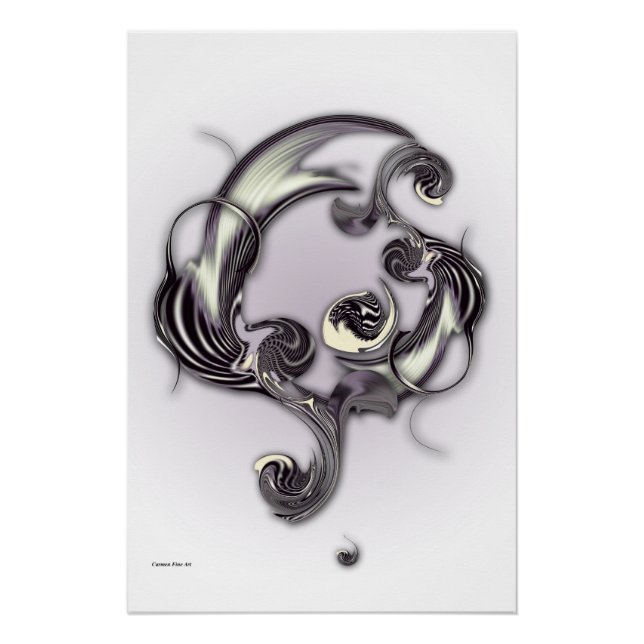 Pôster "Desenho da Poesia Inversa", Poster brilhante (Frente)