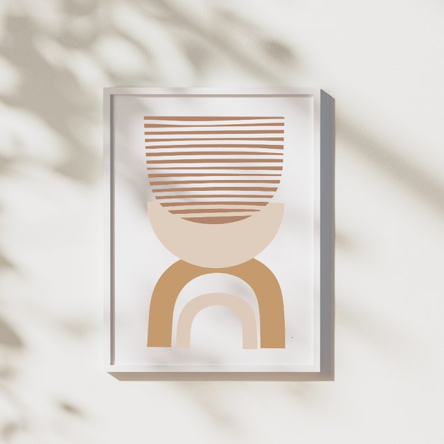 Poster Desenho de Abstrato de Linha Moderno Minimalista (Criador carregado)