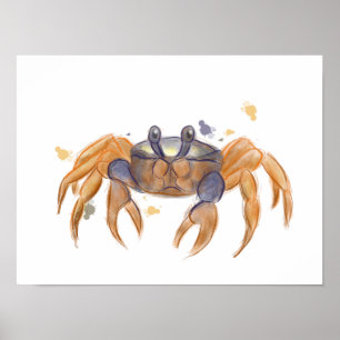 Poster Desenho de caranguejo