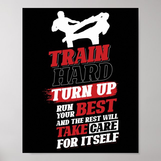 Poster Desenho de Cardio Kickboxing Para Kickboxer (Frente)