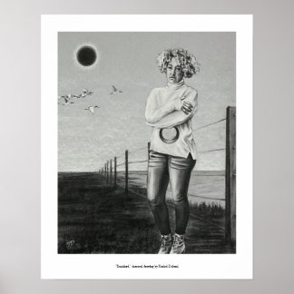 Poster Desenho de carvão expandido por Rachel Dolezal