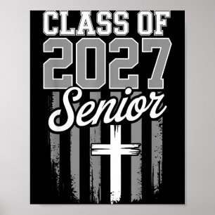 Poster Desenho de Fé Cristã Americana da Turma de Formatu