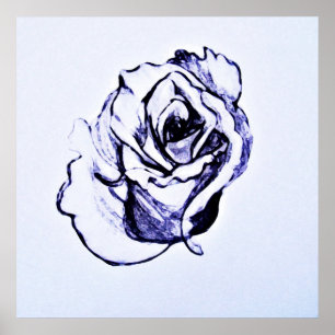 Pôster Desenho de flor
