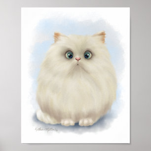 Poster Desenho de Gato Persa