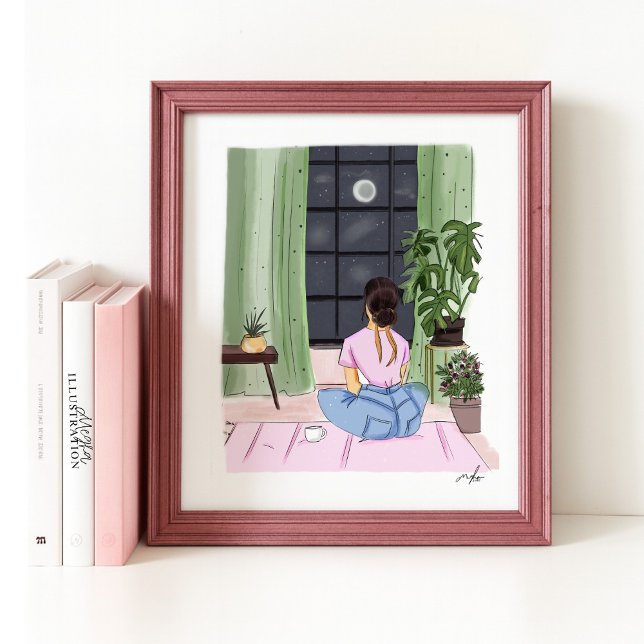 Poster Desenho de ilustração de moda (Criador carregado)