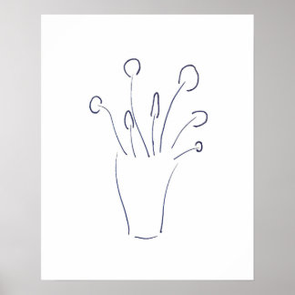 Poster Desenho de linha minimalista