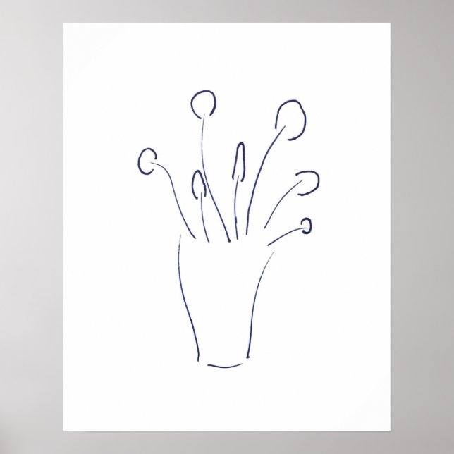 Poster Desenho de linha minimalista (Frente)