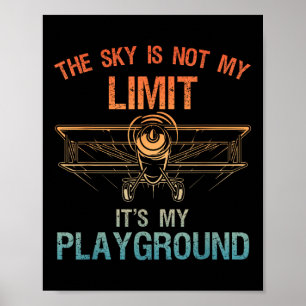 Poster Desenho de Piloto Engraçado para Homens Mulheres A