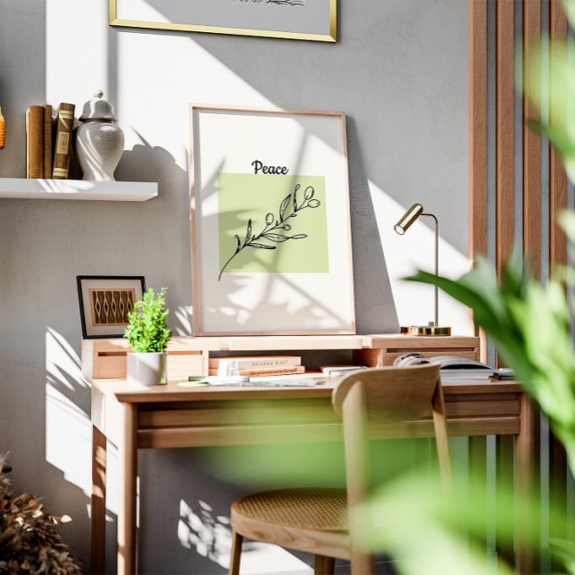 Poster Desenho de um ramo de oliveira (Criador carregado)