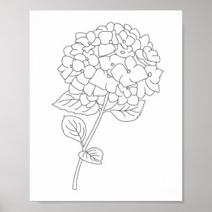 Poster desenho de uma linha