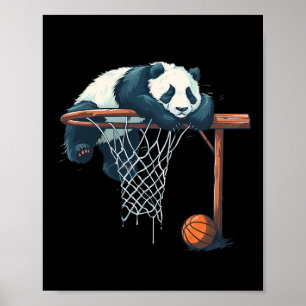 Poster Desenho de Urso Panda Esqueleto Amante de Arte Ani