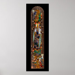Poster Desenho de Vitral de St. Gobnait