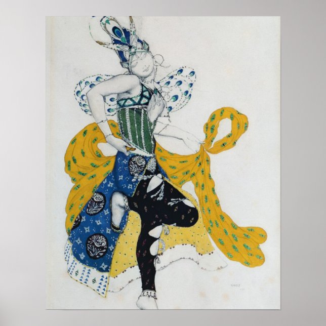 Poster Desenho do balé 'La Peri', de Paul Dukas (Frente)