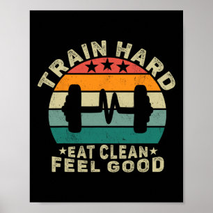 Poster Desenho do Duro de trem motivacional Coma um Feel