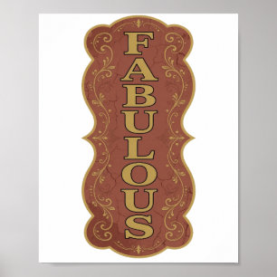 Poster Desenho FABULOSO Bold Gold