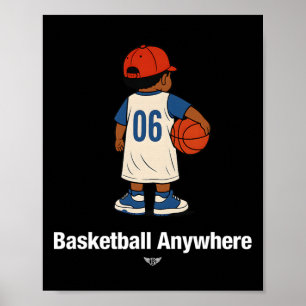 Poster Desenho Legal Bonito Em Qualquer Lugar Com Um Joga