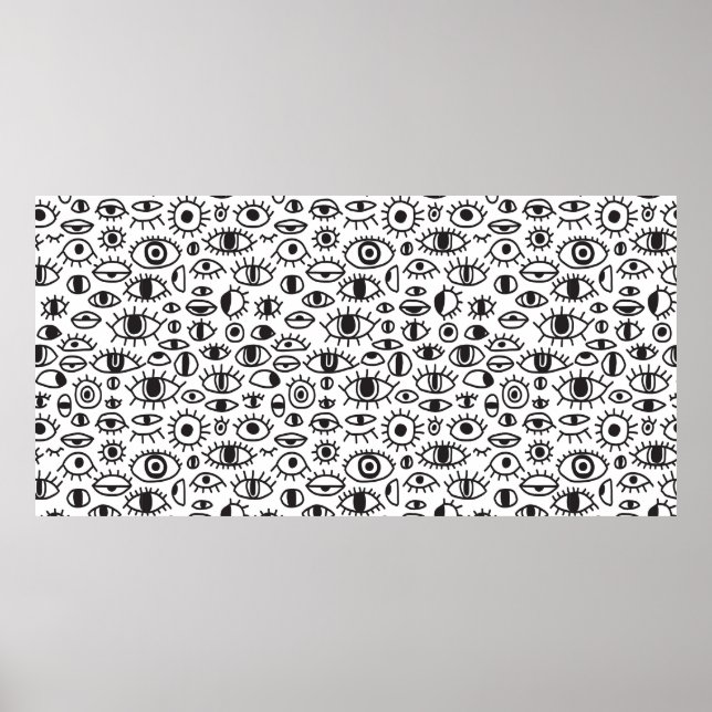 Poster desenho manual de rabisco sem soldadura com (Frente)