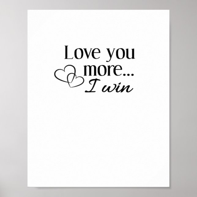Poster Desenho Mínimo Mais Sincero de Amor (Frente)