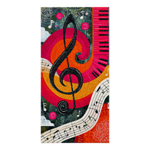 Pôster Desenho Musical Abstrato