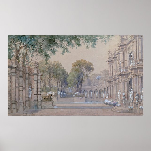 Pôster Desenho para o Balé de Tchaikovsky (Frente)