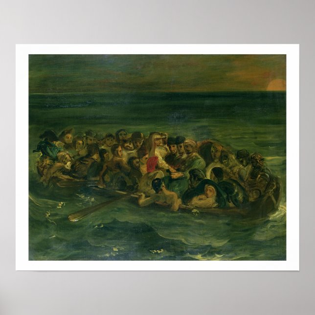 Pôster Desenho para o naufrágio de Don Juan, 1839 (ver al (Frente)