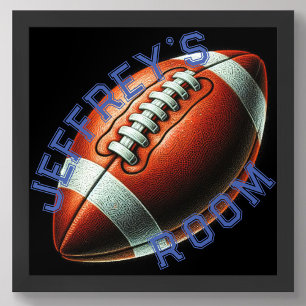 Poster Desenho Pastel Futebol Personalizar Nome