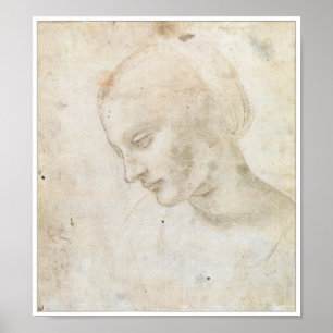 Pôster Desenho preliminar para o "Litta Madonna "
