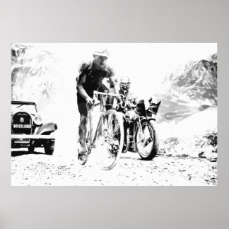 Pôster Desenho venenoso europeu pró-ciclismo