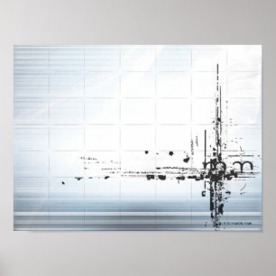 Poster Desenhos abstratos na grade