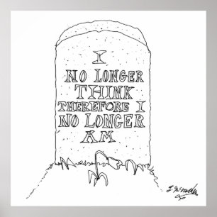 Pôster Desenhos animados 1413 da filosofia