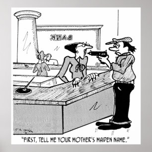 Pôster Desenhos animados 2922 do banco