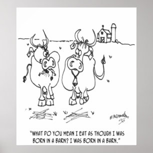 Pôster Desenhos animados 3348 da vaca