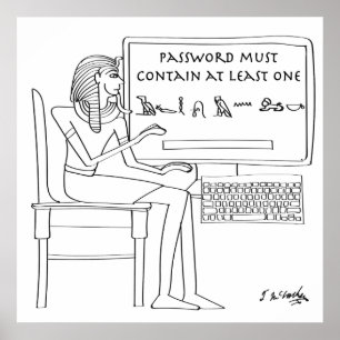 Pôster Desenhos animados 9341 do computador