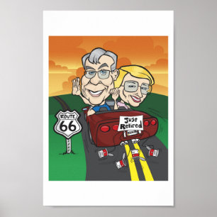 Pôster Desenhos animados da aposentadoria de Burford