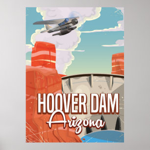 Pôster Desenhos animados do vintage da arizona de Nevada