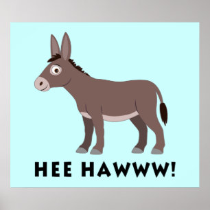 Poster Desenhos animados Hee Hawww do asno!