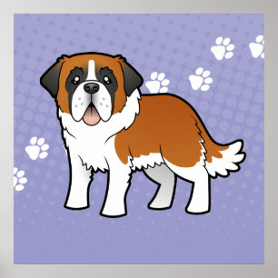 Pôster Desenhos animados St Bernard
