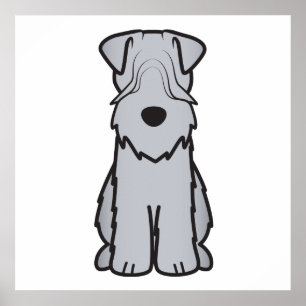 Pôster Desenhos animados Wheaten brandamente revestidos