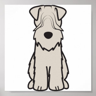 Pôster Desenhos animados Wheaten brandamente revestidos
