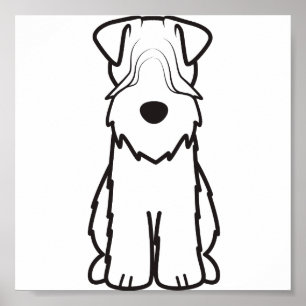 Poster Desenhos animados Wheaten brandamente revestidos