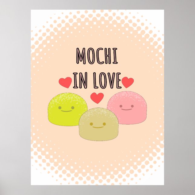 Poster Desenhos de desenhos animados de Mochi em forma de (Frente)