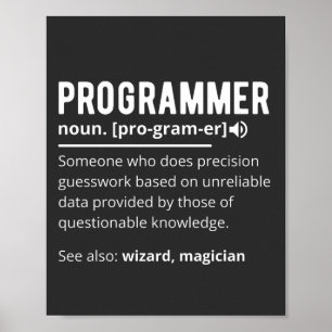 Poster Desenvolvedor de código do programador engraçado