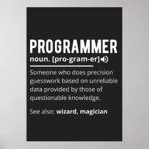 Poster Desenvolvedor de código do programador engraçado s