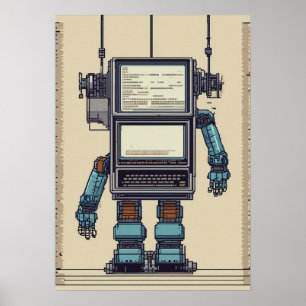 Poster Desenvolvedor de Software Programador Codificação 